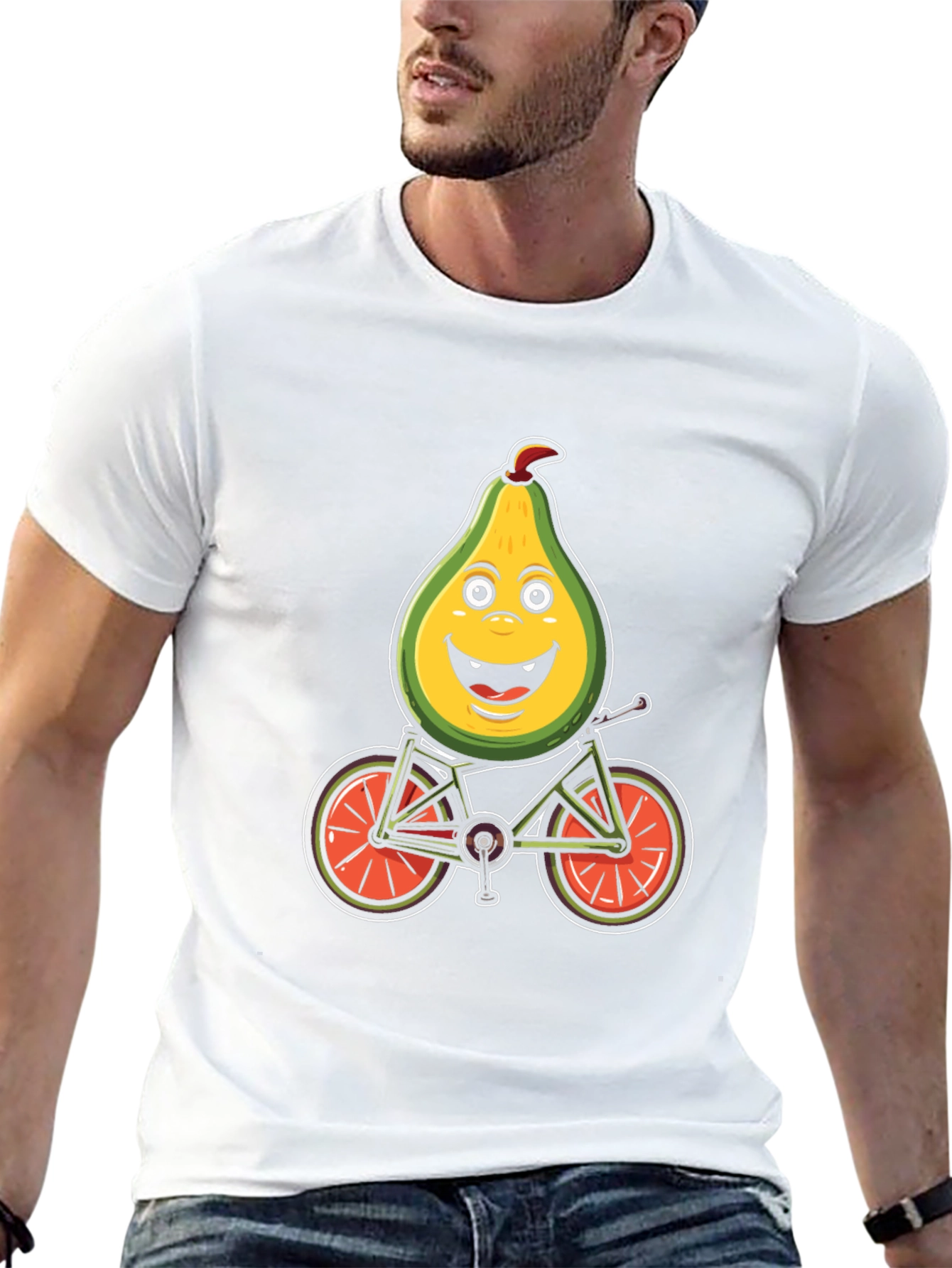 Avocado Biker Graphic Tee - Ride in Style
