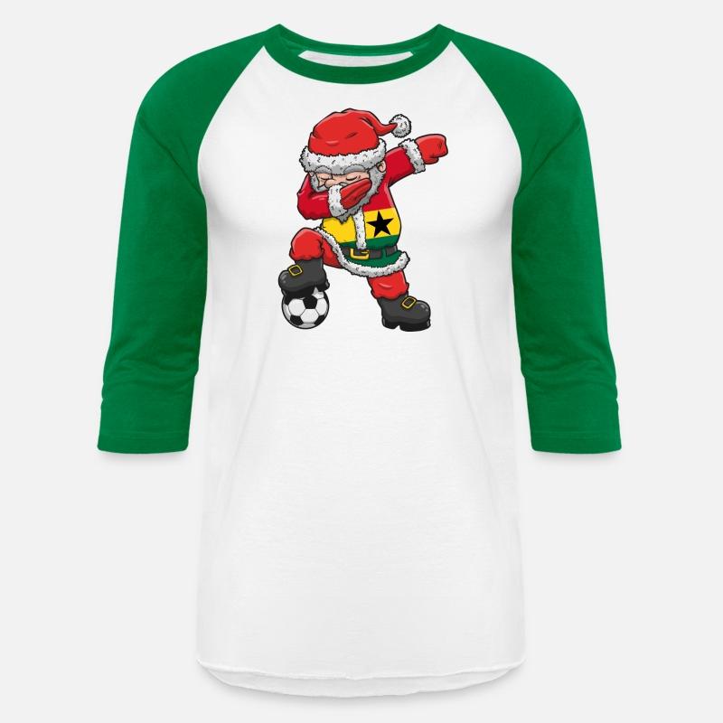 Soccer Boy Dabbing Santa Christmas Jersey Ghana