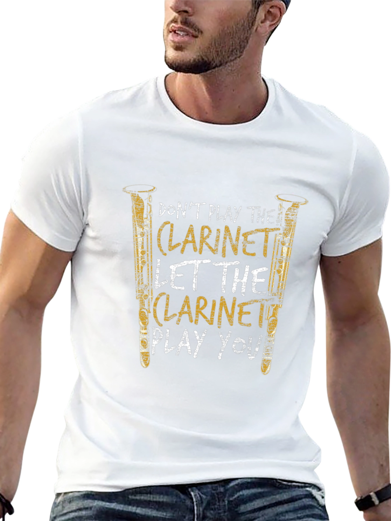 Clarinet Player Graphic T-Shirt - Music Lover Tee