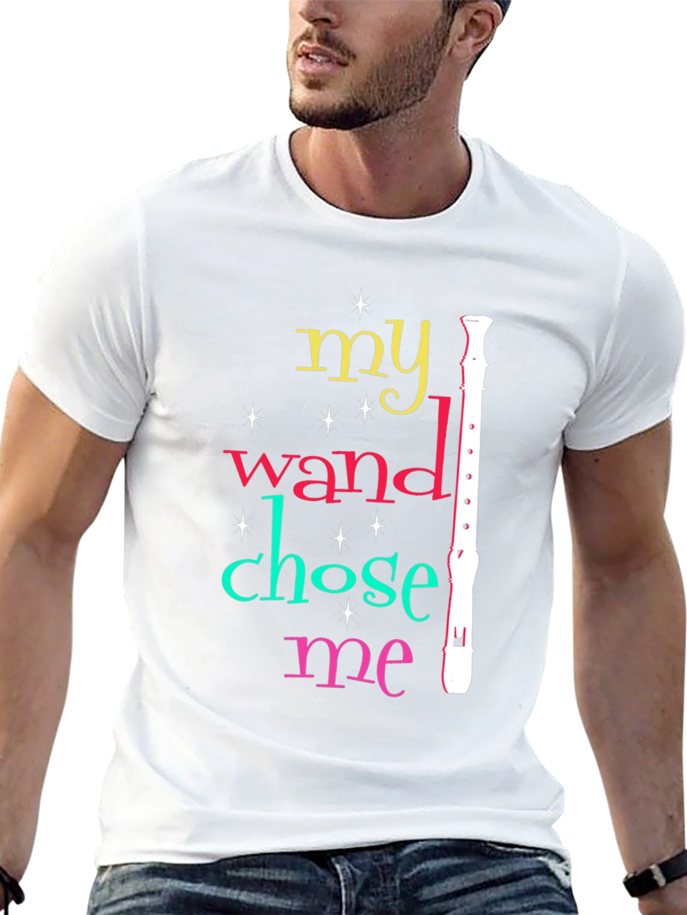 My Wand Chose Me Recorder T-Shirt