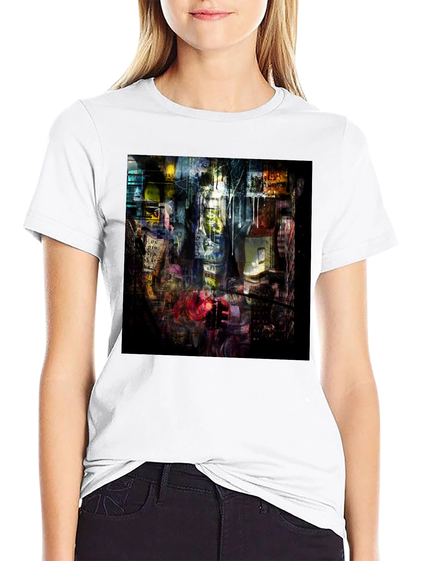 Abstract Cityscape Graphic Tee