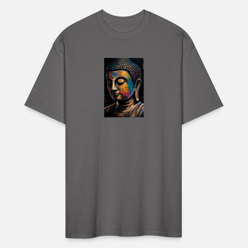 The Joyful Buddha Colorful Portrait Painting