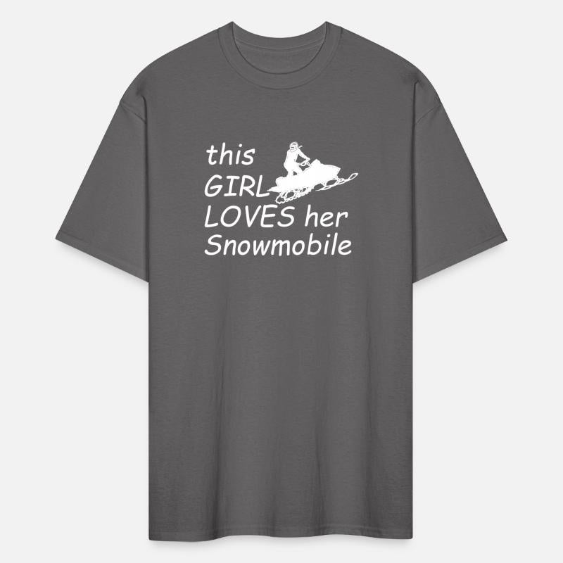 This Girl Loves Her Snowmobile