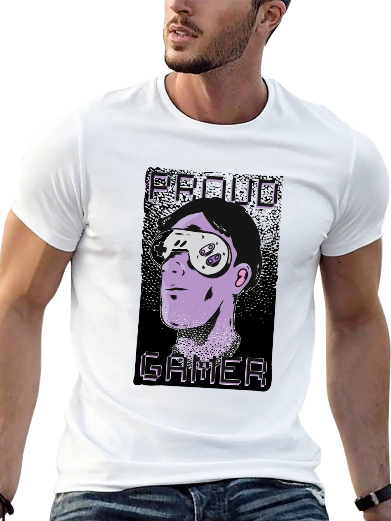 Proud Gamer Graphic Tee - Cool Geek T-Shirt