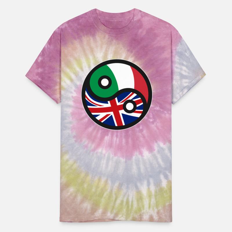 UK United Kingdom & Italy - British Italian Flag