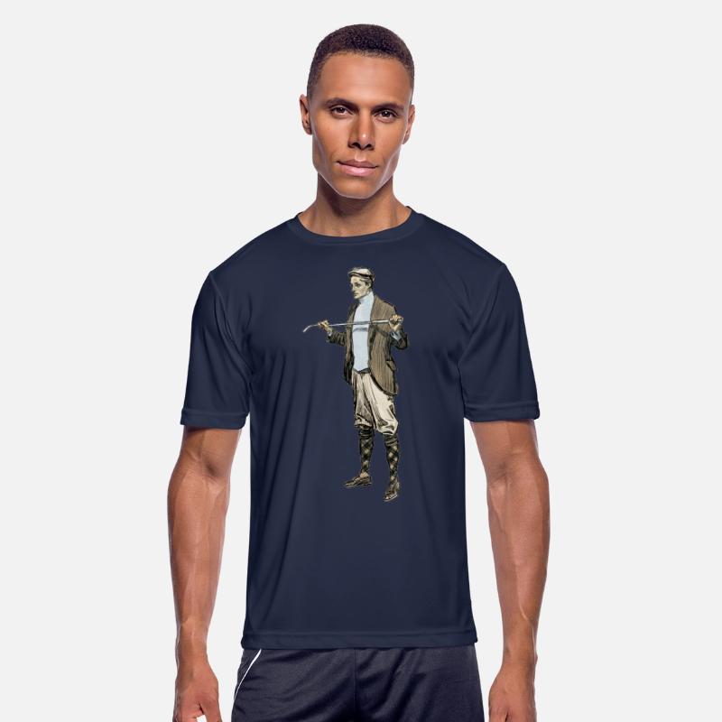 Vintage Golfer with Golf Club and Golfing Clothes