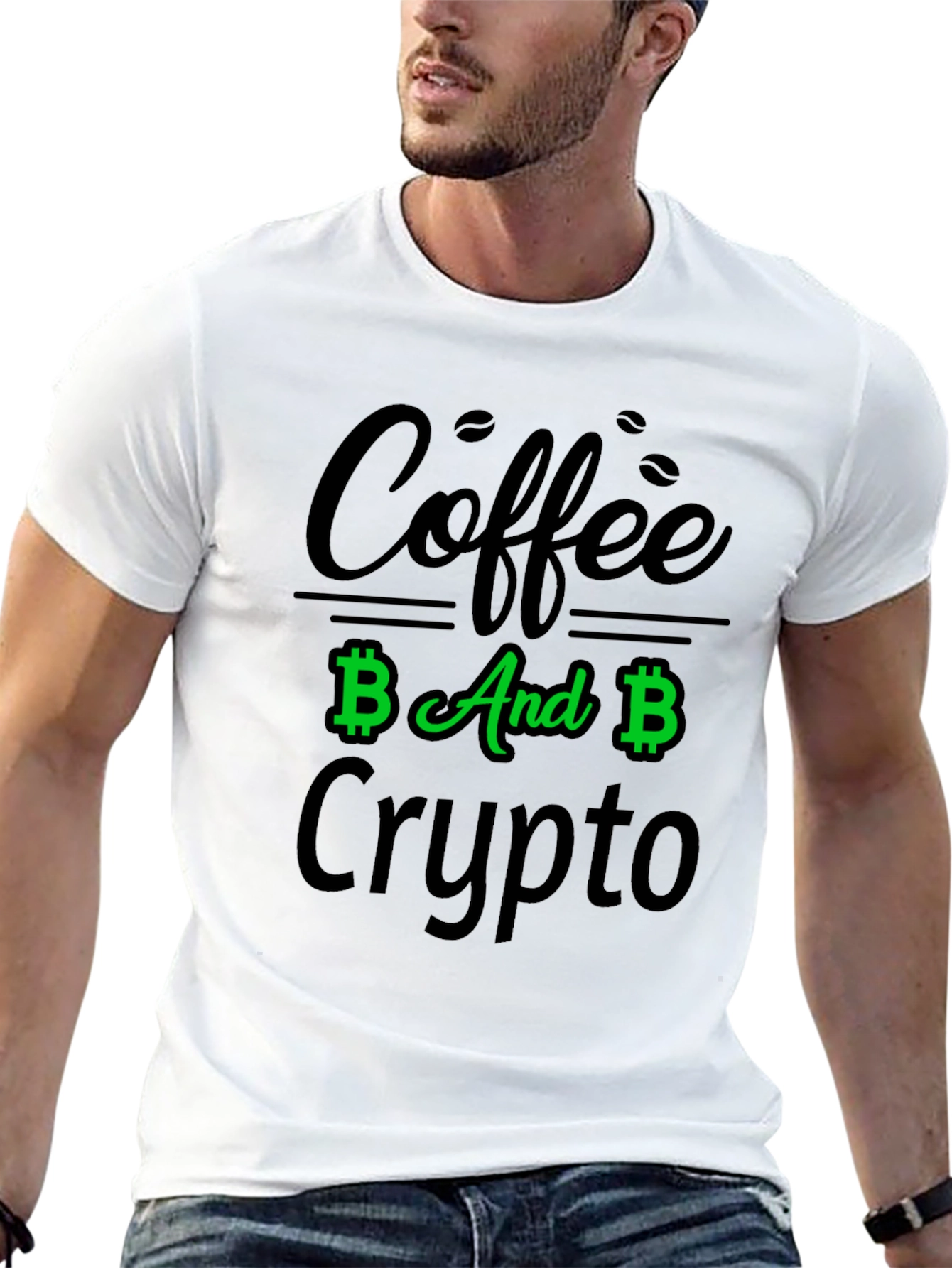 Coffee And Crypto Black T-Shirt
