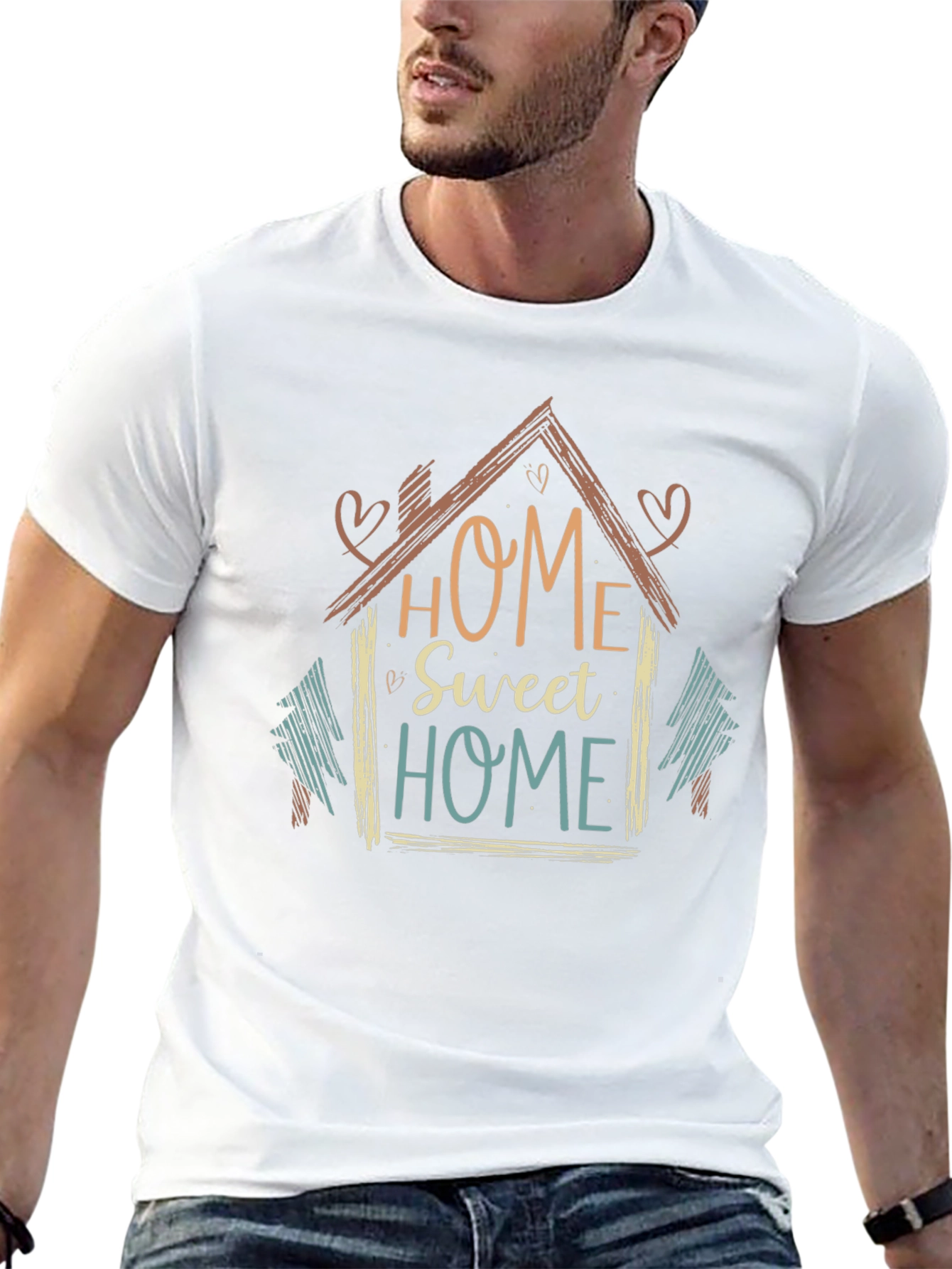 Home Sweet Home Graphic T-Shirt - Trendy Casual Wear