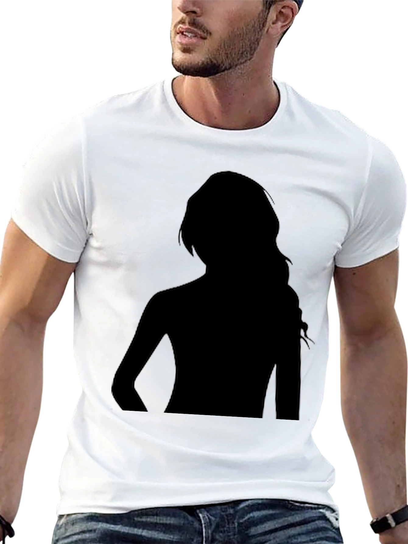 Black Silhouette Graphic Tee