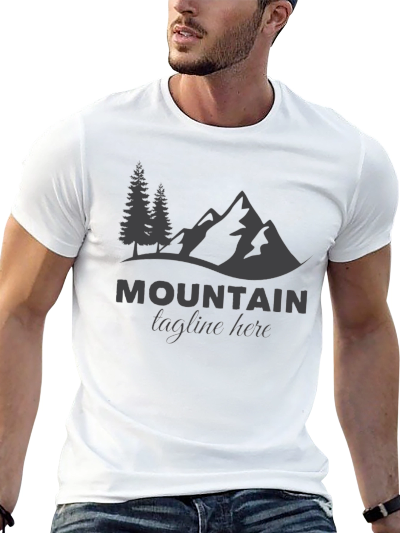Mountain Graphic Black Tee
