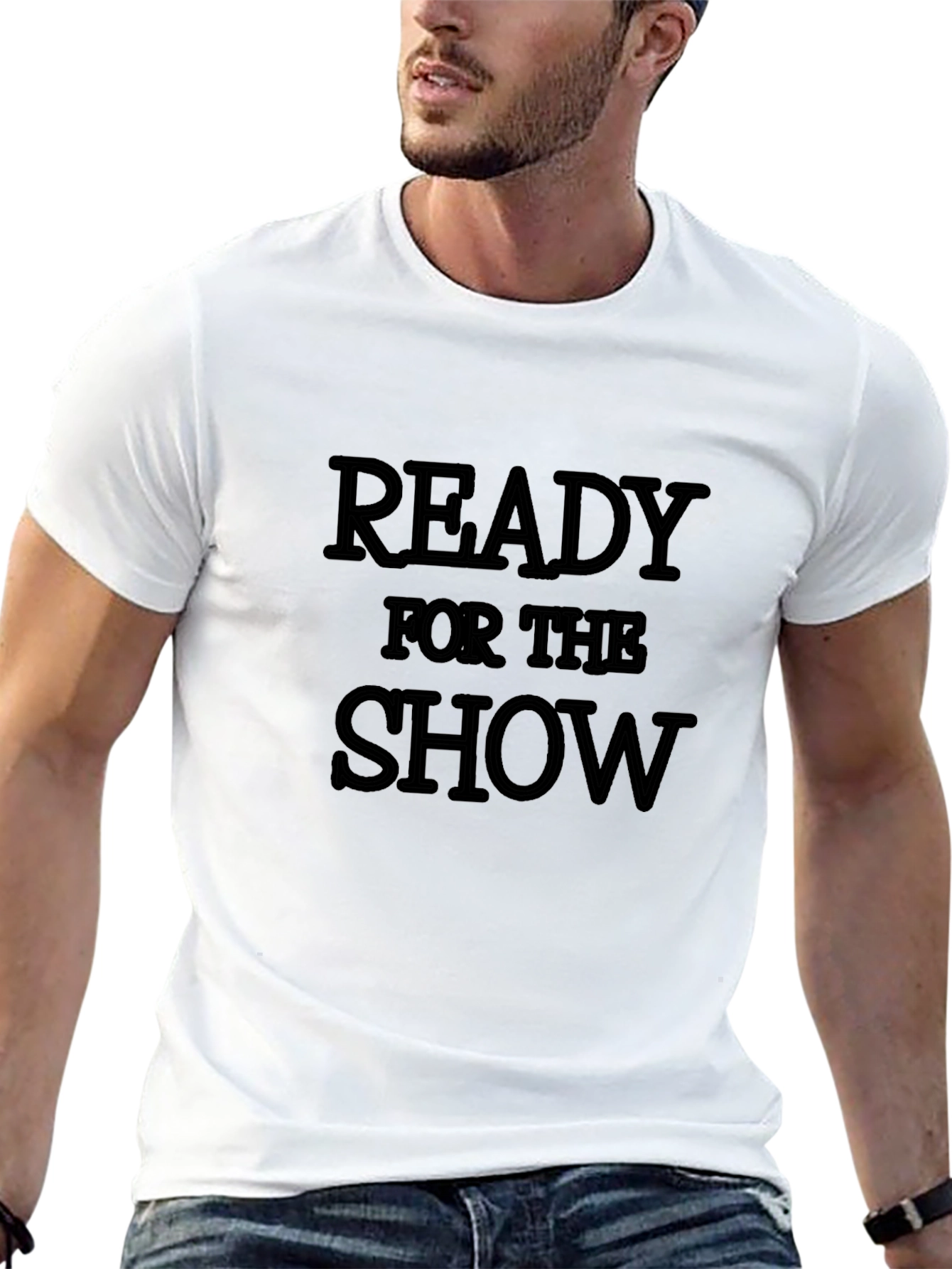 Ready for the Show Black Graphic T-Shirt