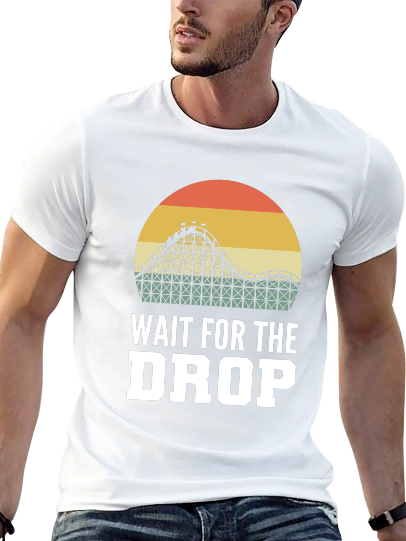 Wait For The Drop Roller Coaster Graphic Tee