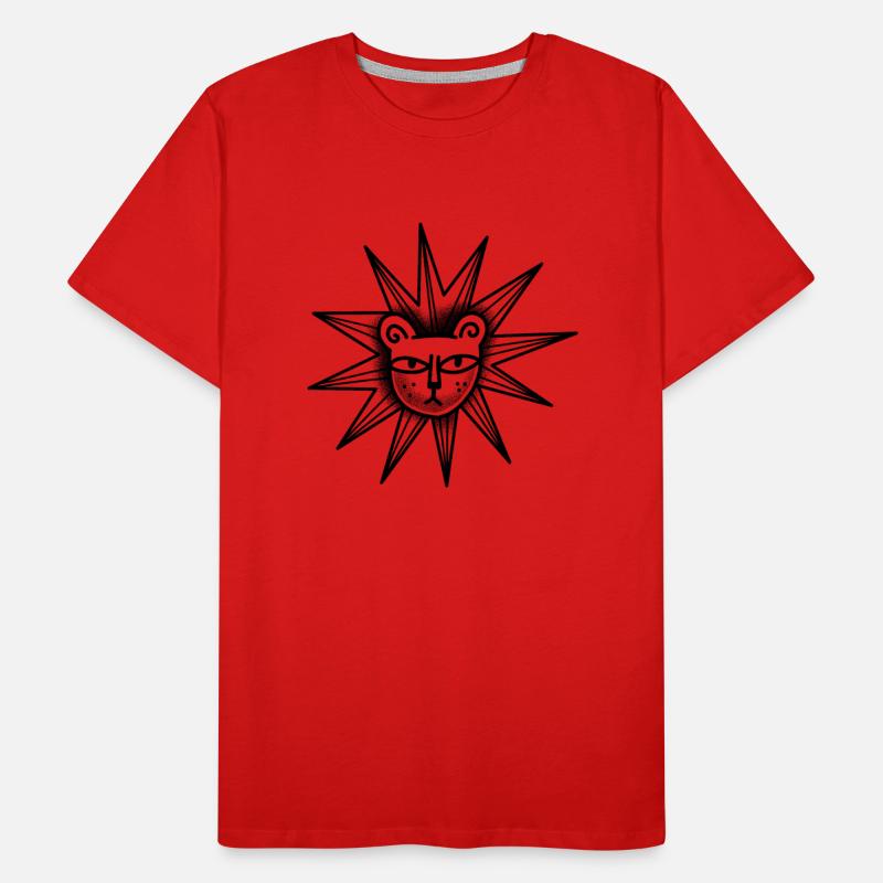 Witchcore tattoo style Star Lion