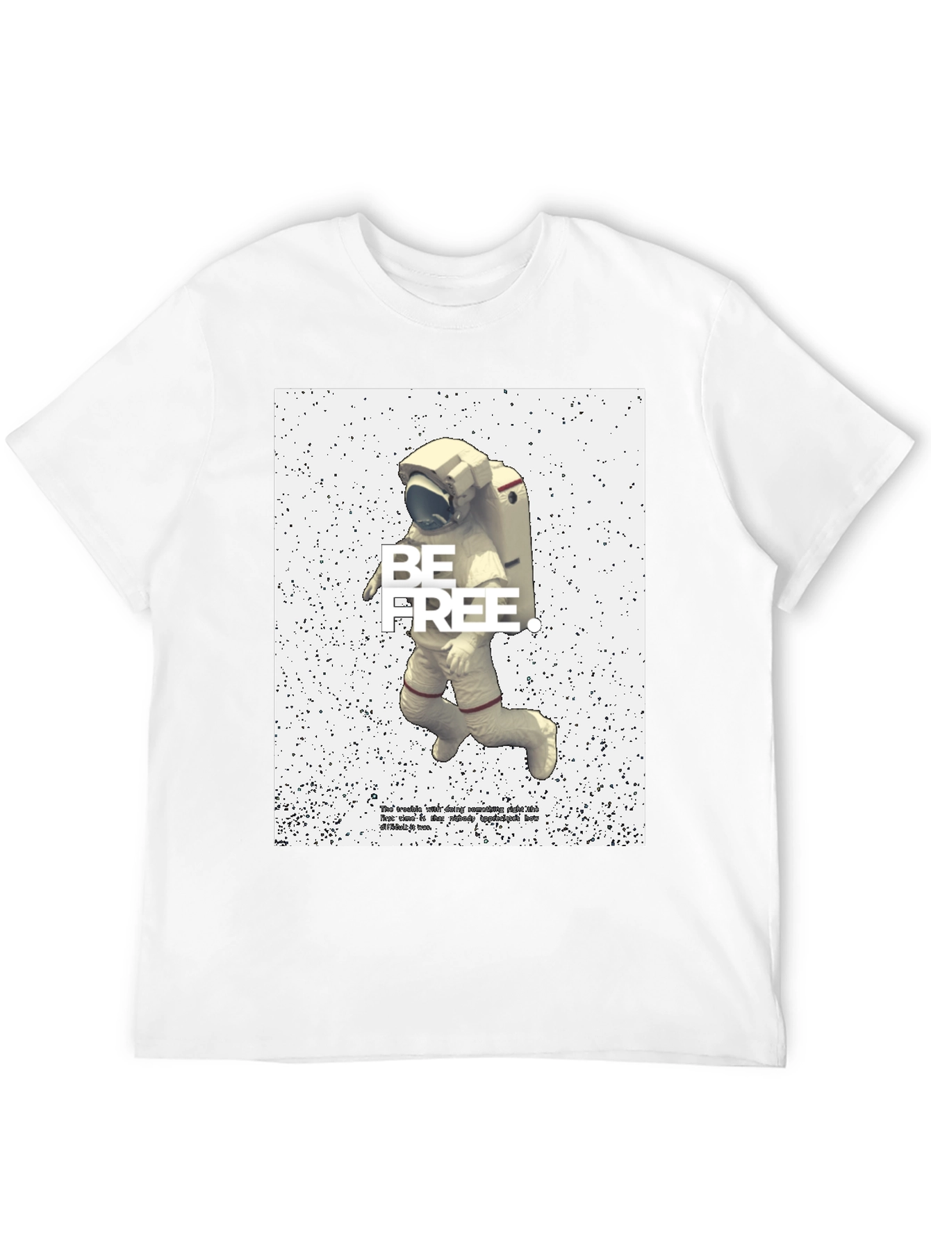 Be Free Astronaut Graphic T-Shirt