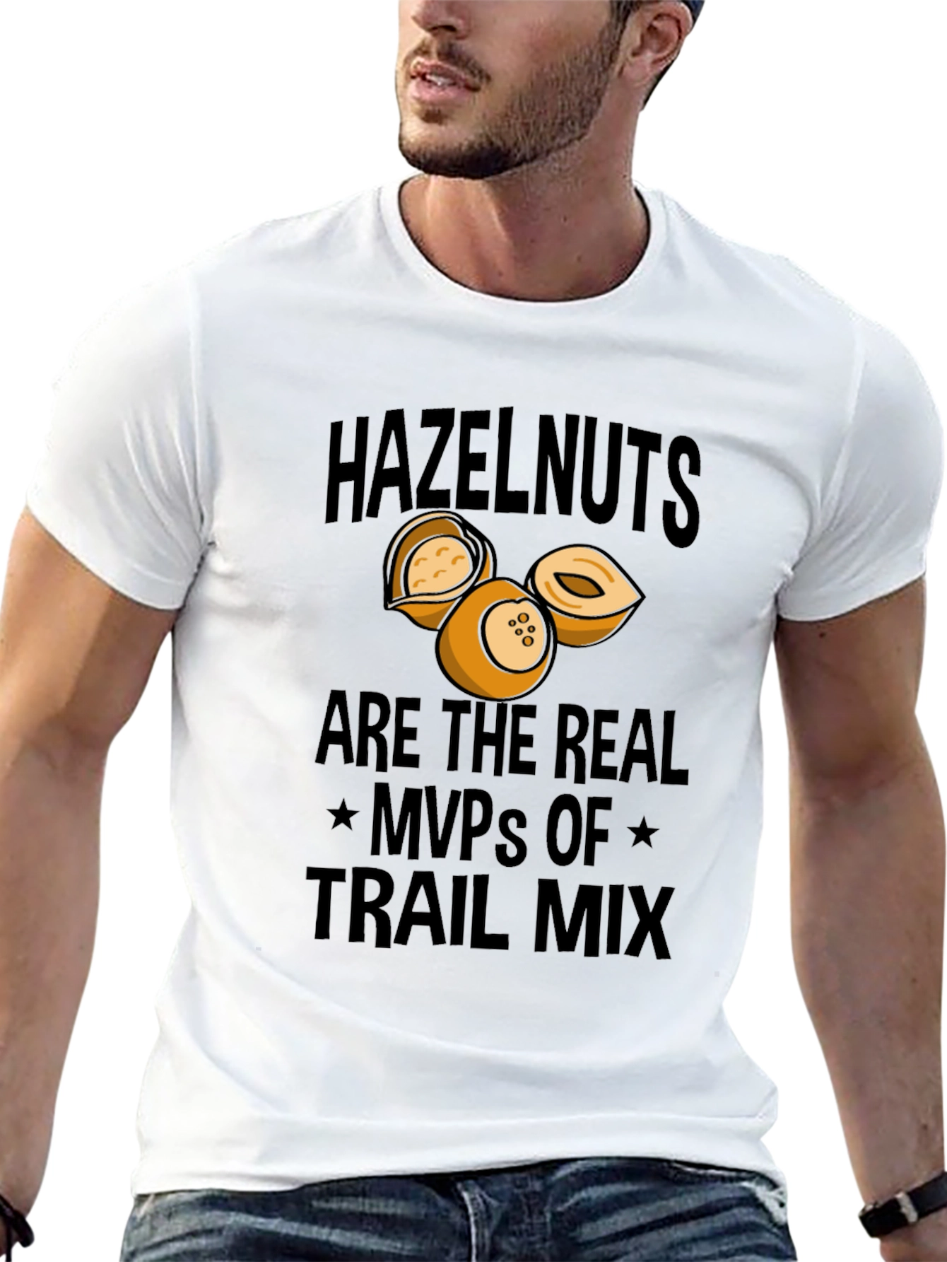 Hazelnut Trail Mix MVP T-Shirt - Black Cotton Tee