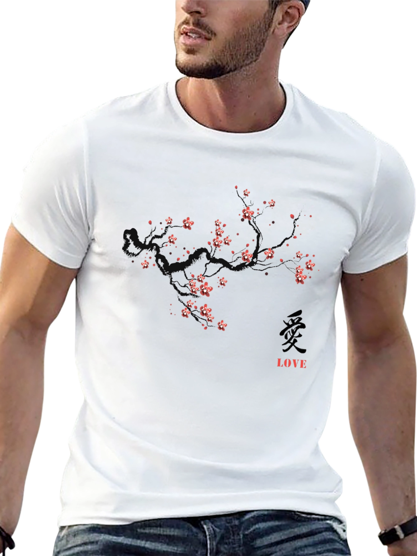 Cherry Blossom Love Graphic T-Shirt
