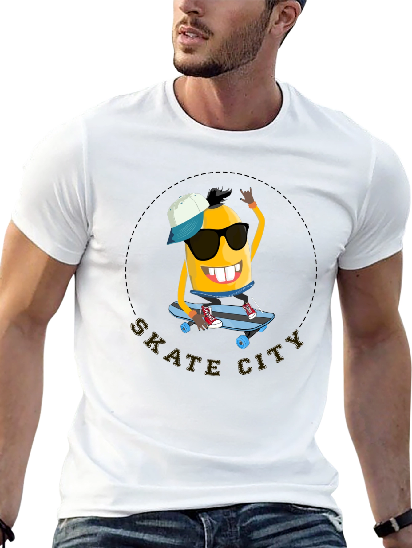 Skate City Minion T-Shirt - Cool Black Tee