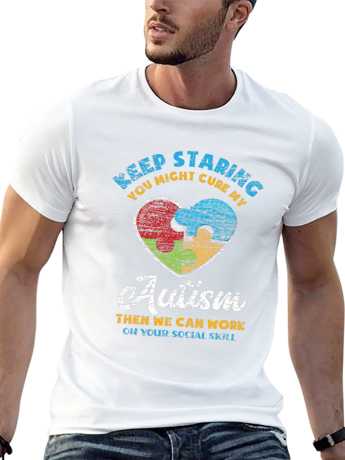 Keep Staring Autism Awareness T-Shirt