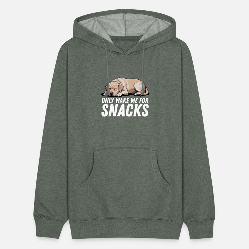 Yellow Golden Labrador Only Wake Me For Snacks