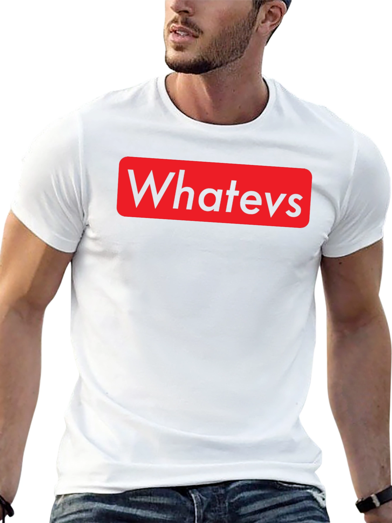 Whatevs Graphic Print T-Shirt - Casual Style