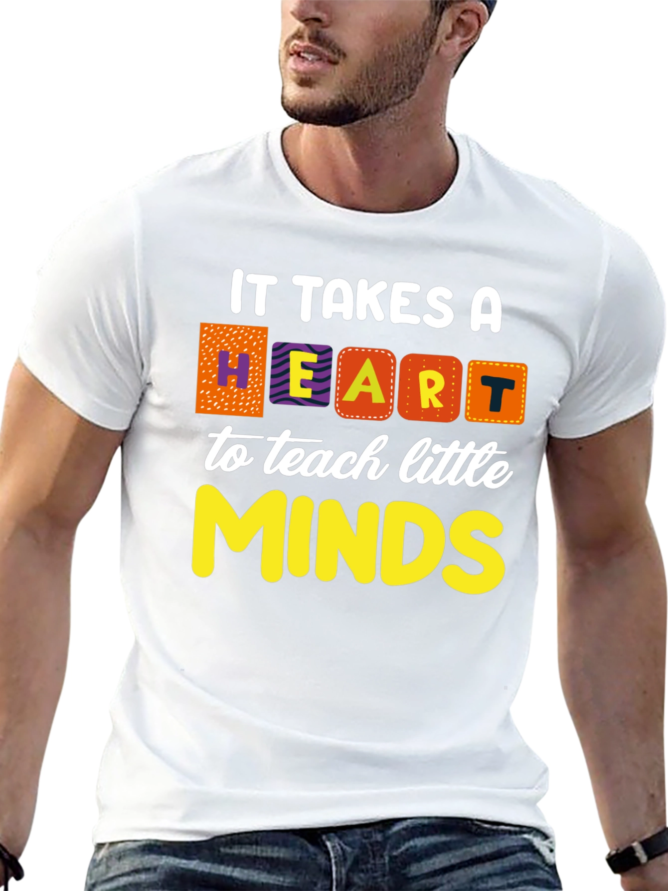 Heart to Teach Minds Teacher T-Shirt
