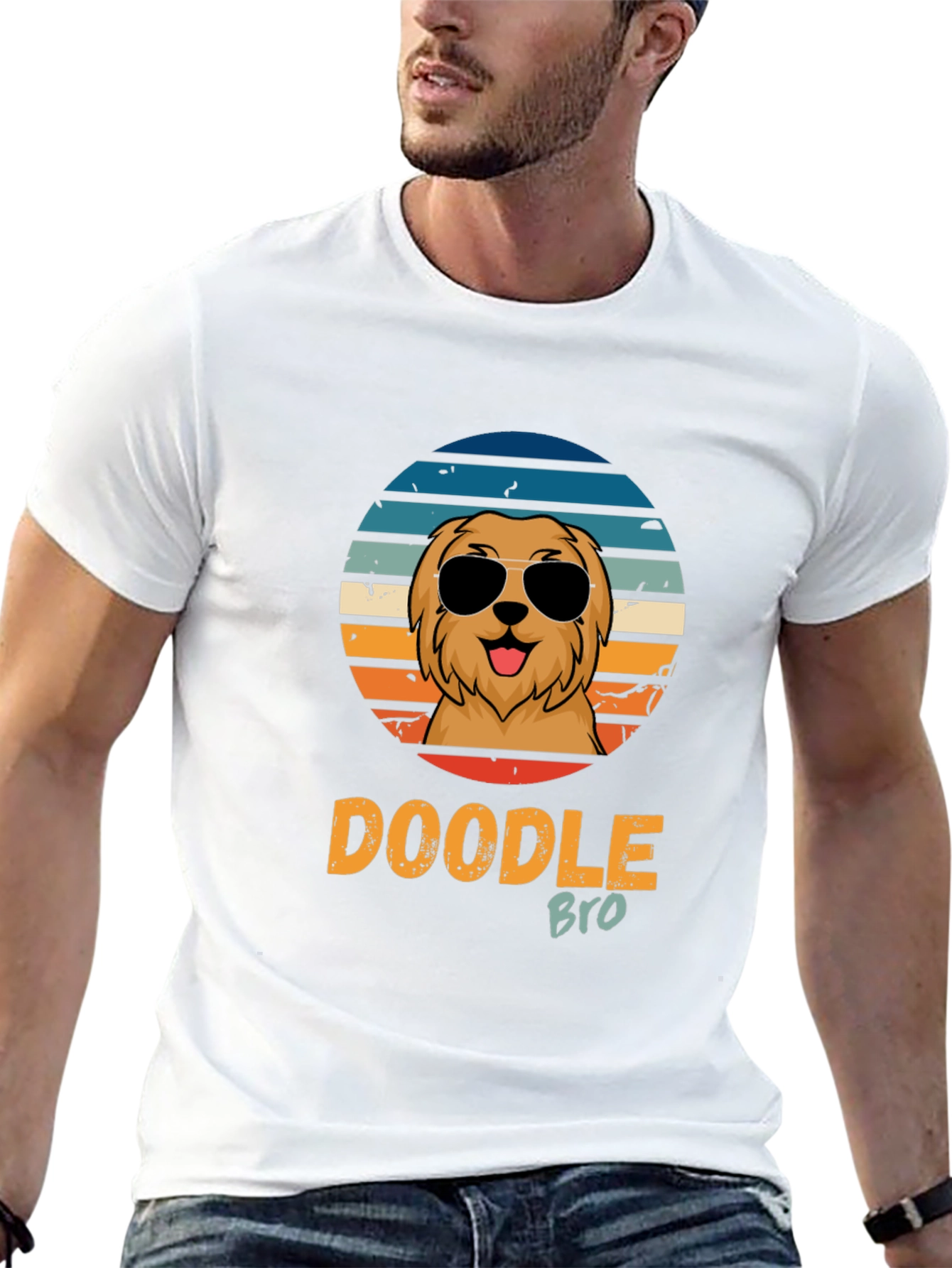 Doodle Bro T-Shirt - Retro Dog Lover Tee