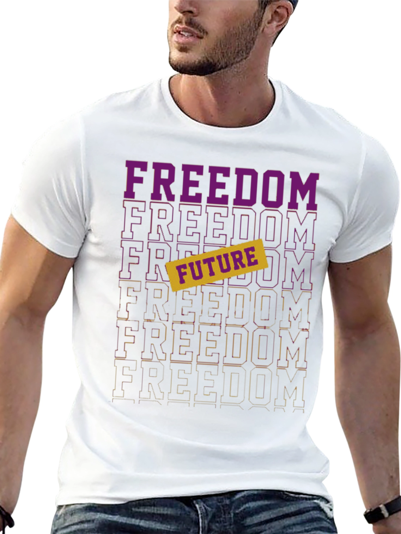 Freedom Future Graphic Tee - Stylish Comfort