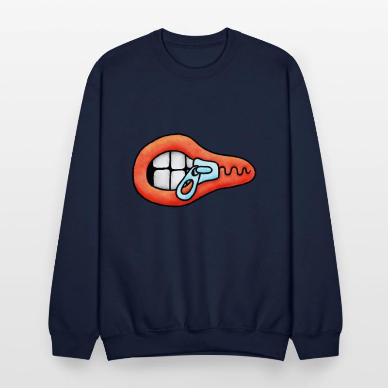 Zipper Mouth Illustration