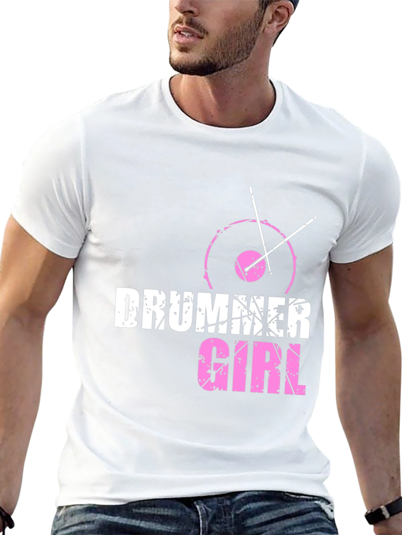 Drummer Girl Tee - Music Lover T-Shirt