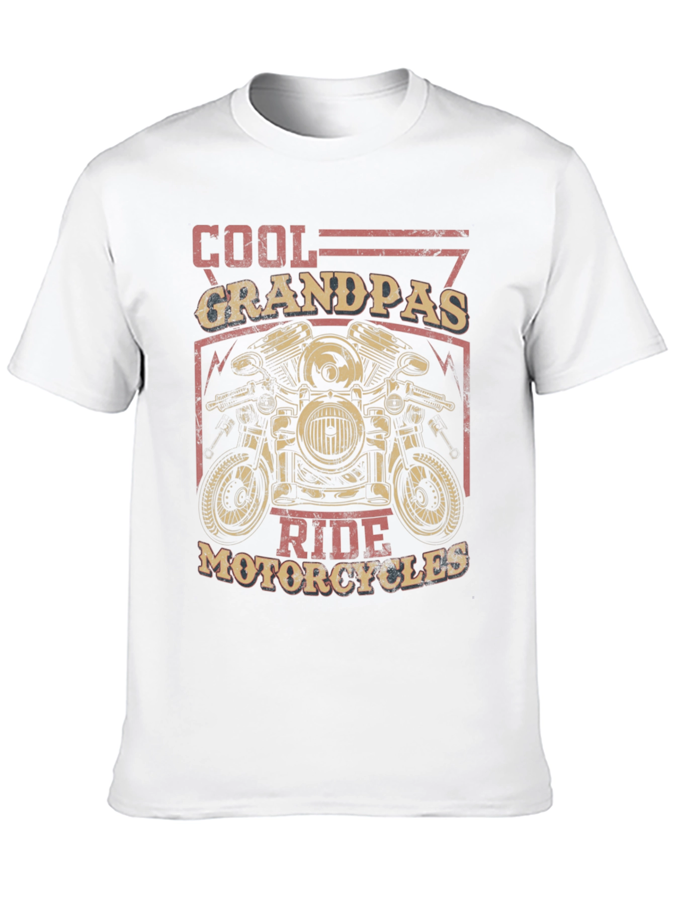 Cool Grandpas Ride Motorcycles Graphic Tee