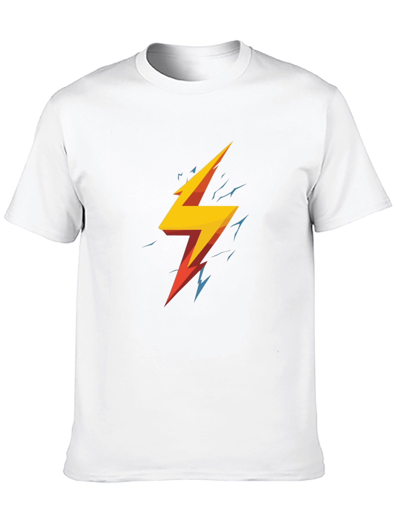 Lightning Bolt Graphic Tee - Stylish Black T-Shirt