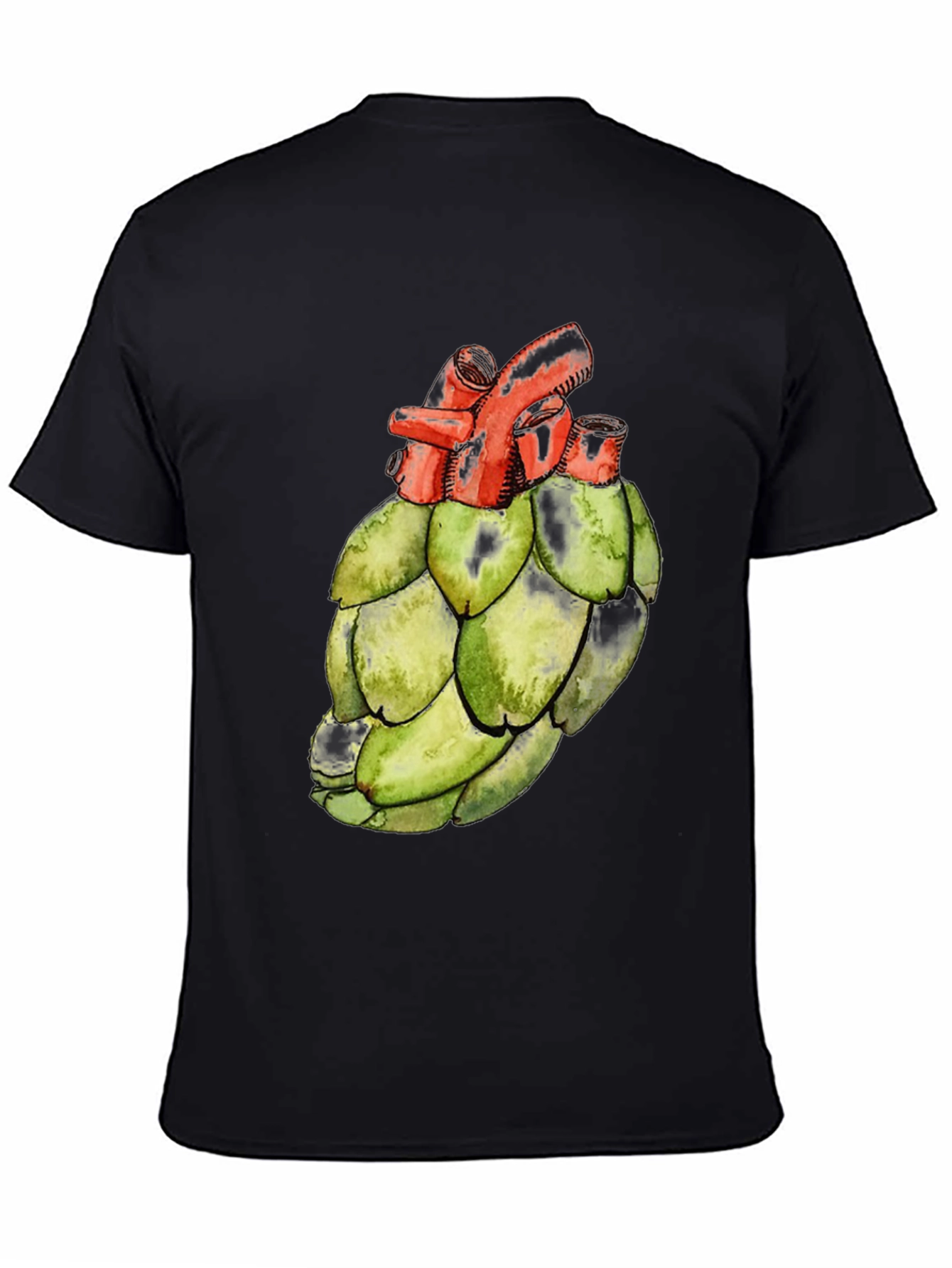Anatomical Artichoke Heart Black Tee