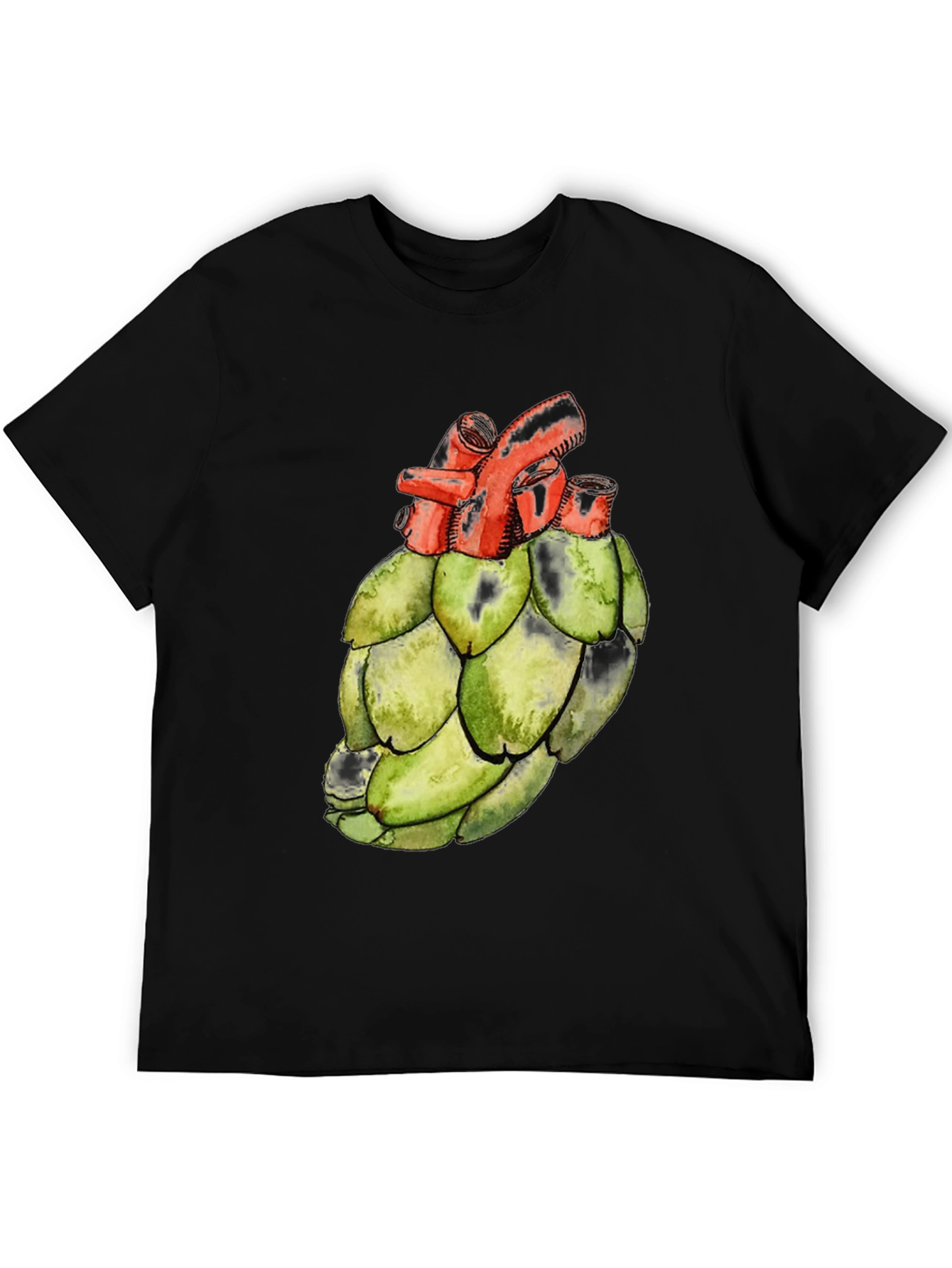 Anatomical Artichoke Heart Black Tee