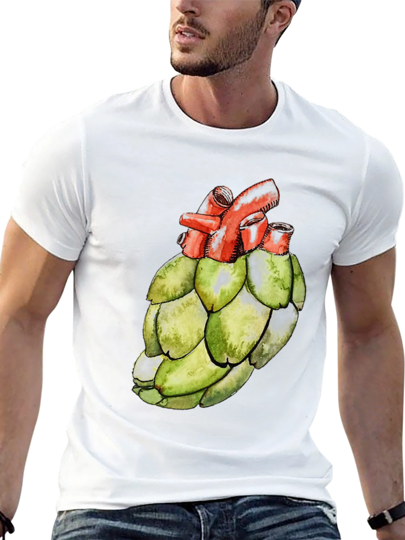 Anatomical Artichoke Heart Black Tee