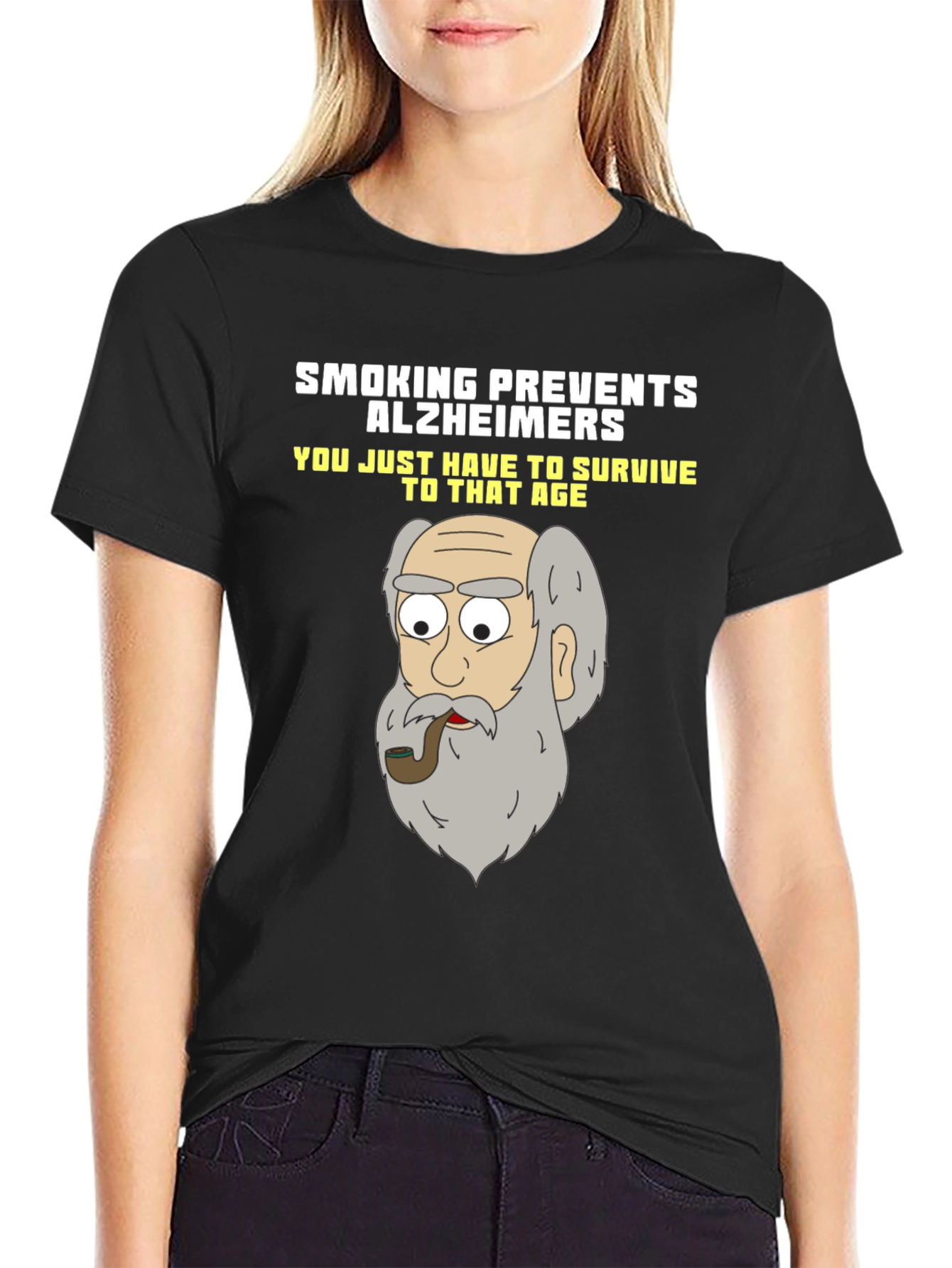 Smoking Prevents Alzheimers Novelty T-Shirt