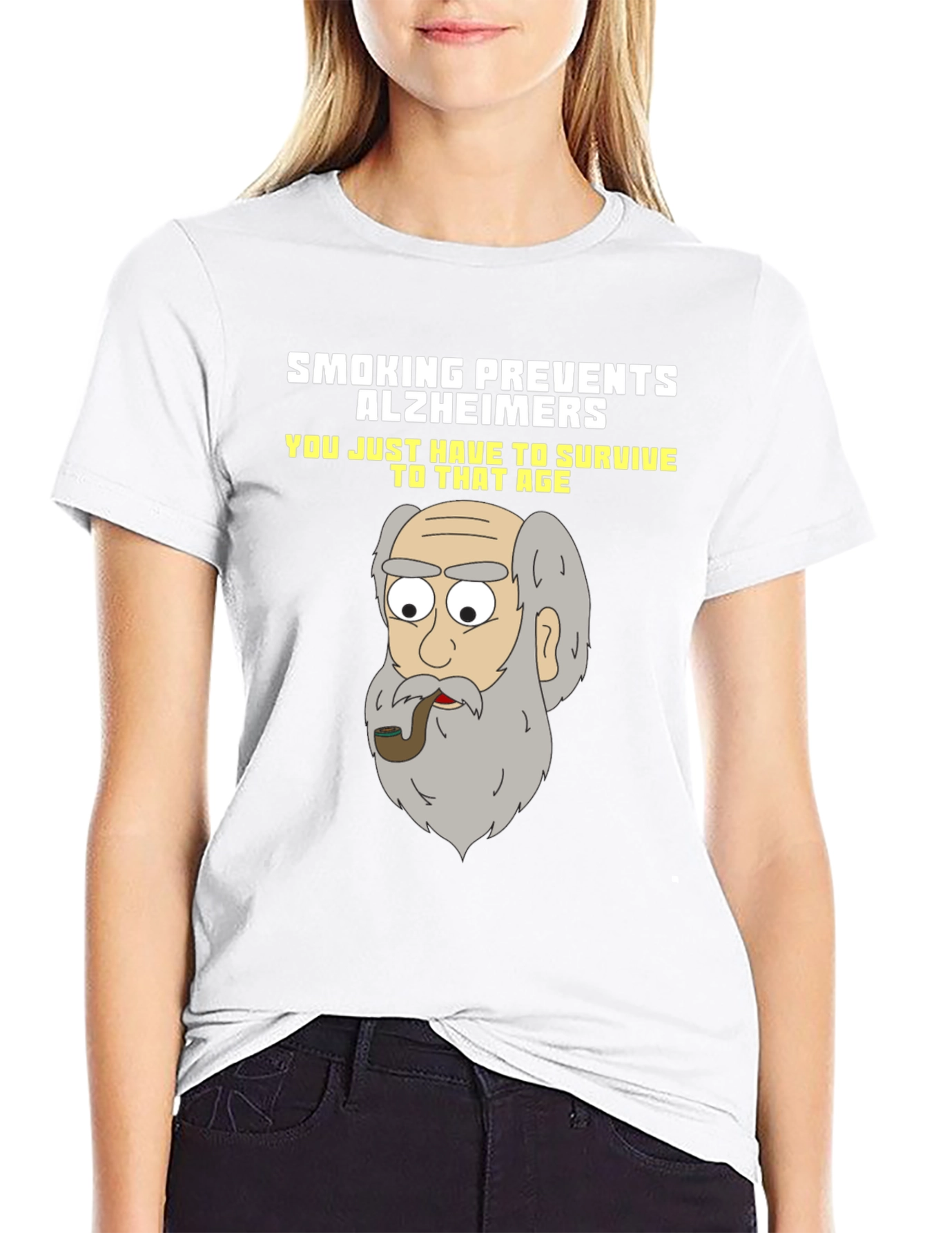 Smoking Prevents Alzheimers Novelty T-Shirt