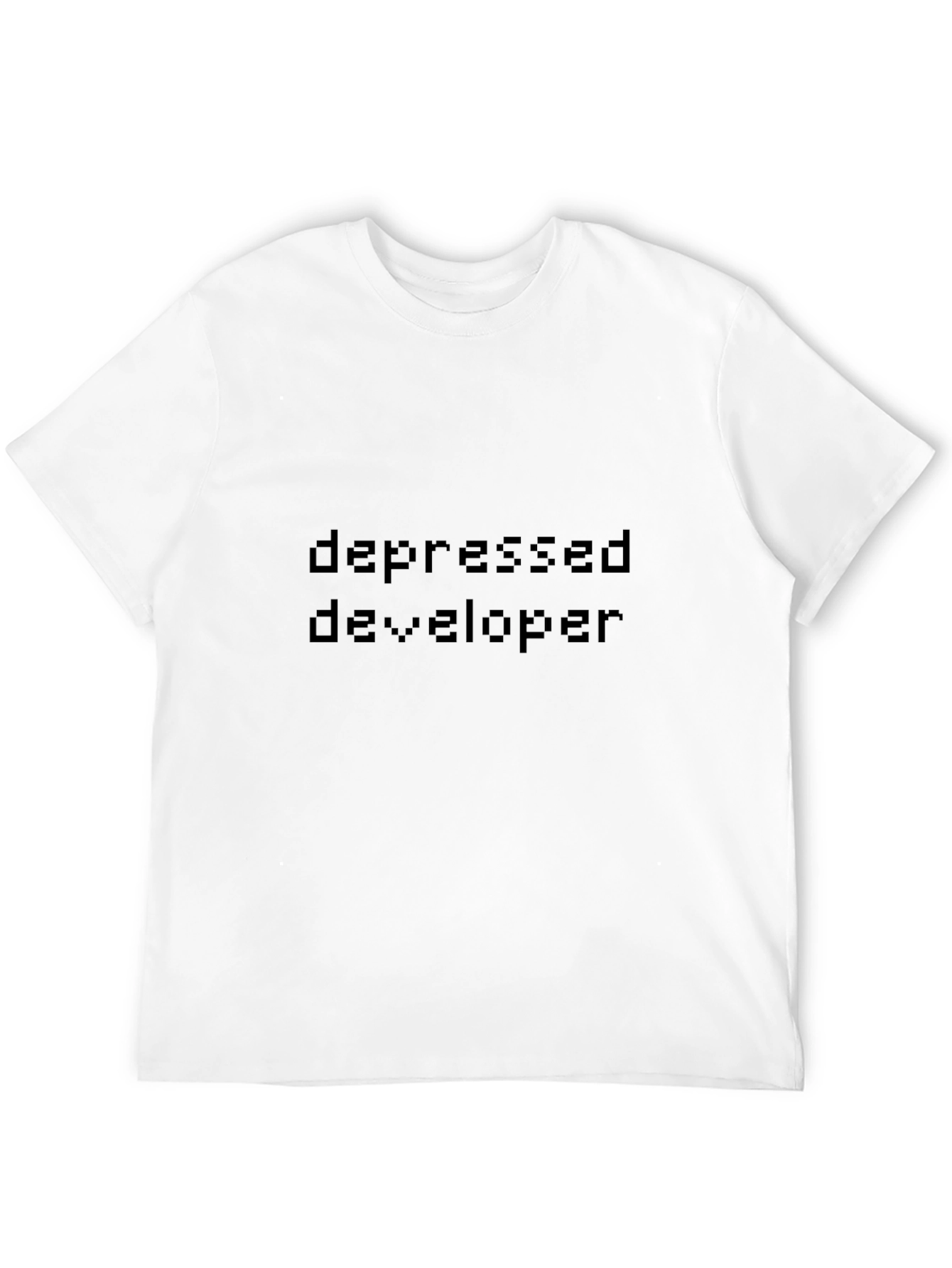 Depressed Developer T-Shirt - Dark Humor Tee