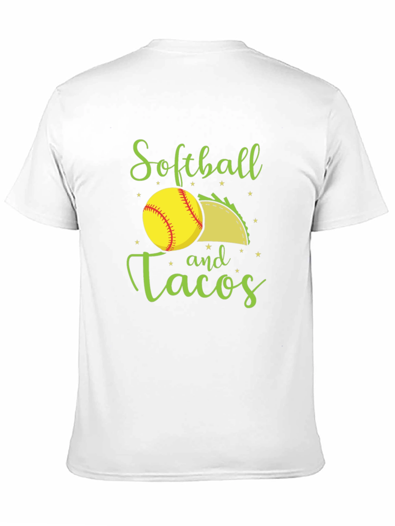 Softball and Tacos Black T-Shirt