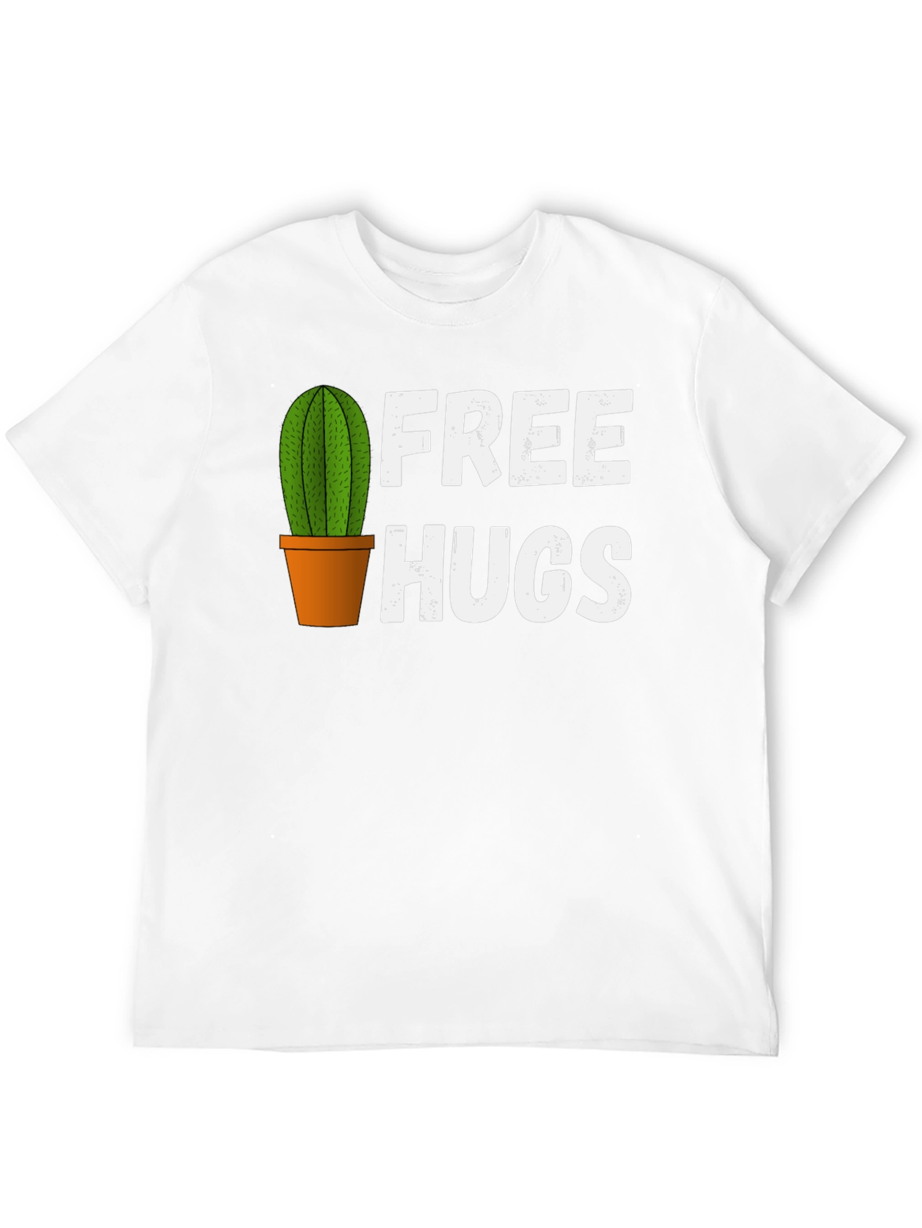 Funny Cactus Free Hugs Graphic T-Shirt