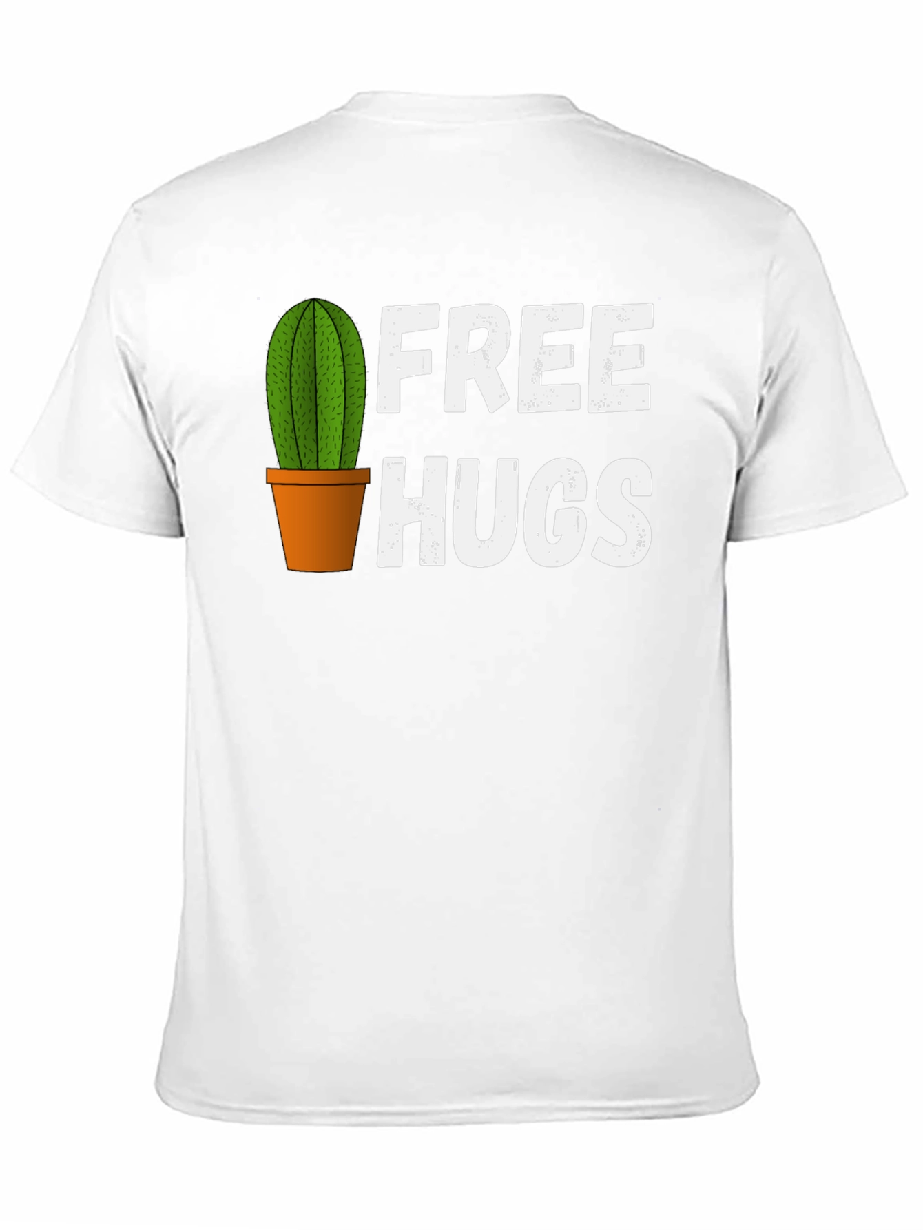 Funny Cactus Free Hugs Graphic T-Shirt