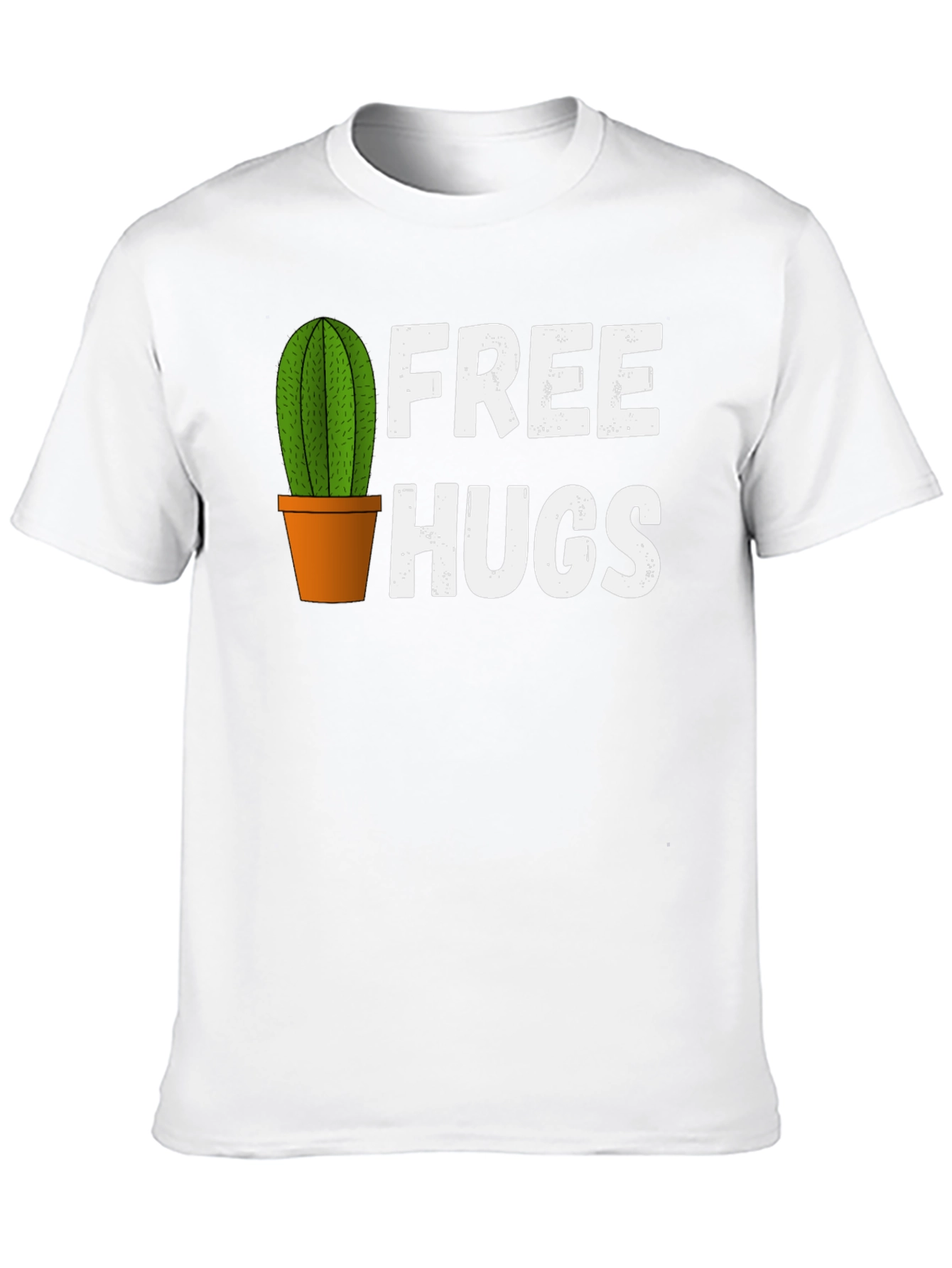 Funny Cactus Free Hugs Graphic T-Shirt