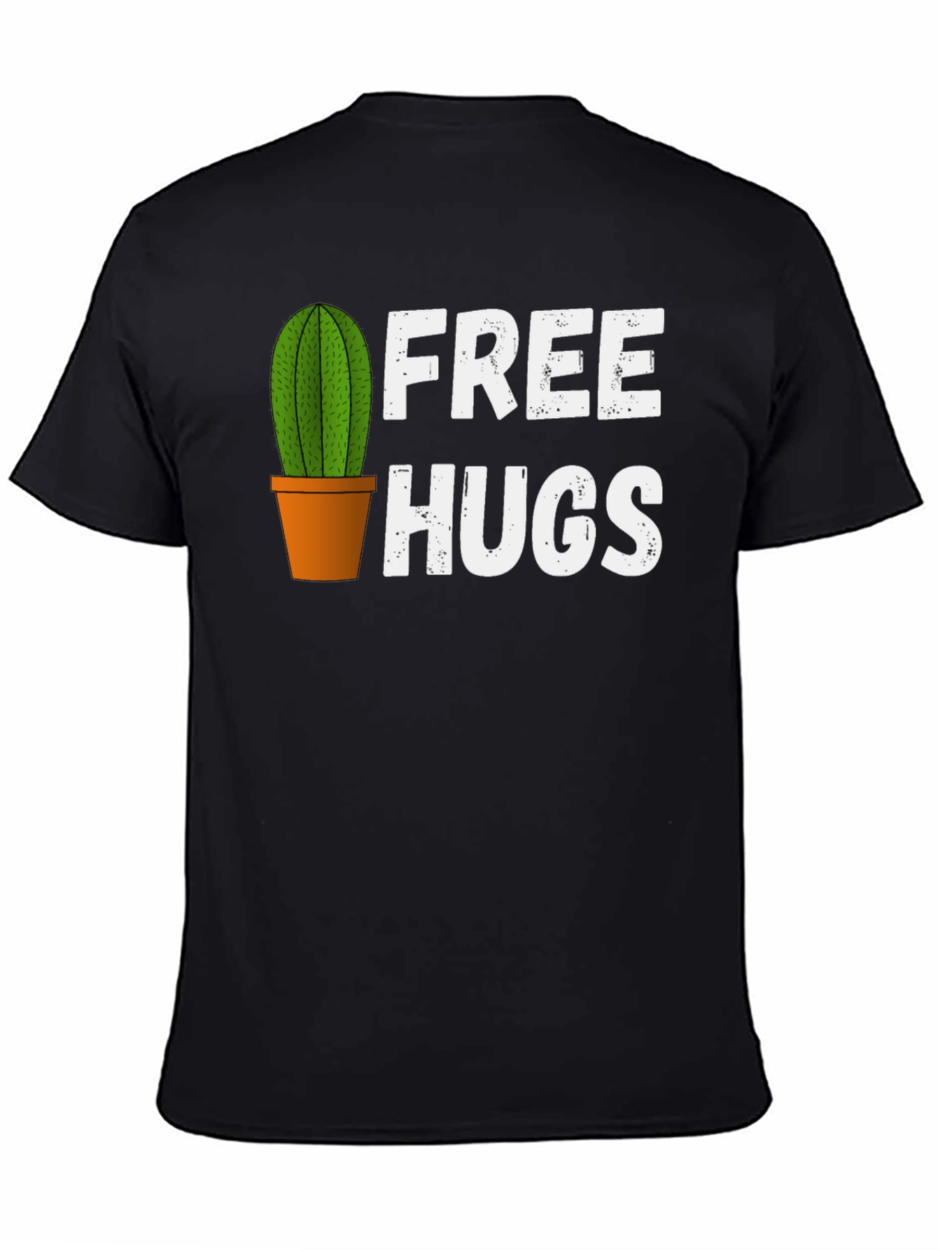 Funny Cactus Free Hugs Graphic T-Shirt