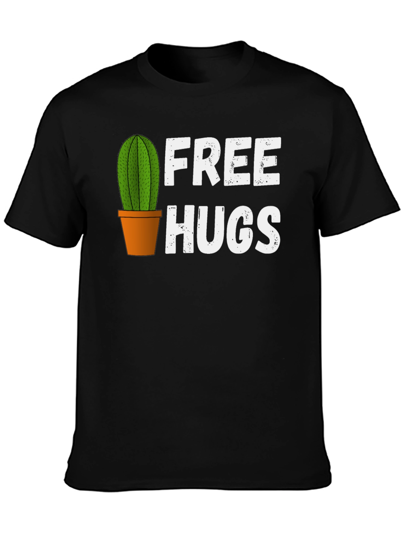 Funny Cactus Free Hugs Graphic T-Shirt