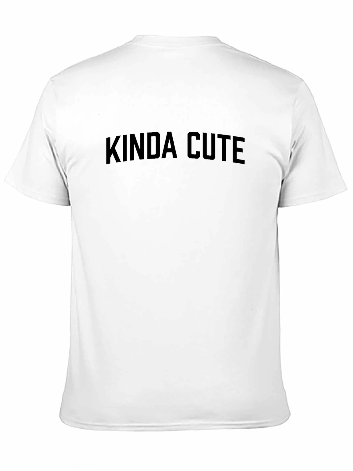Kinda Cute Black Tee - Casual Graphic T-Shirt