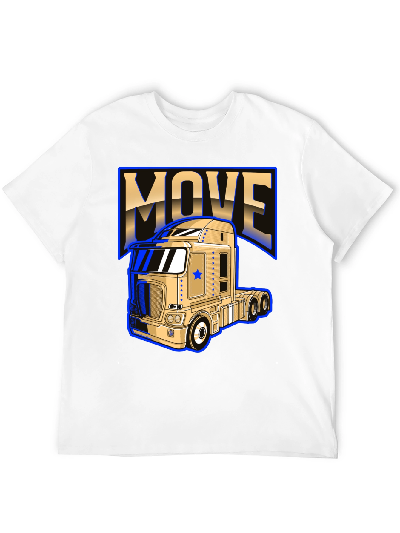 Move Trucker T-Shirt - Bold Graphic Design