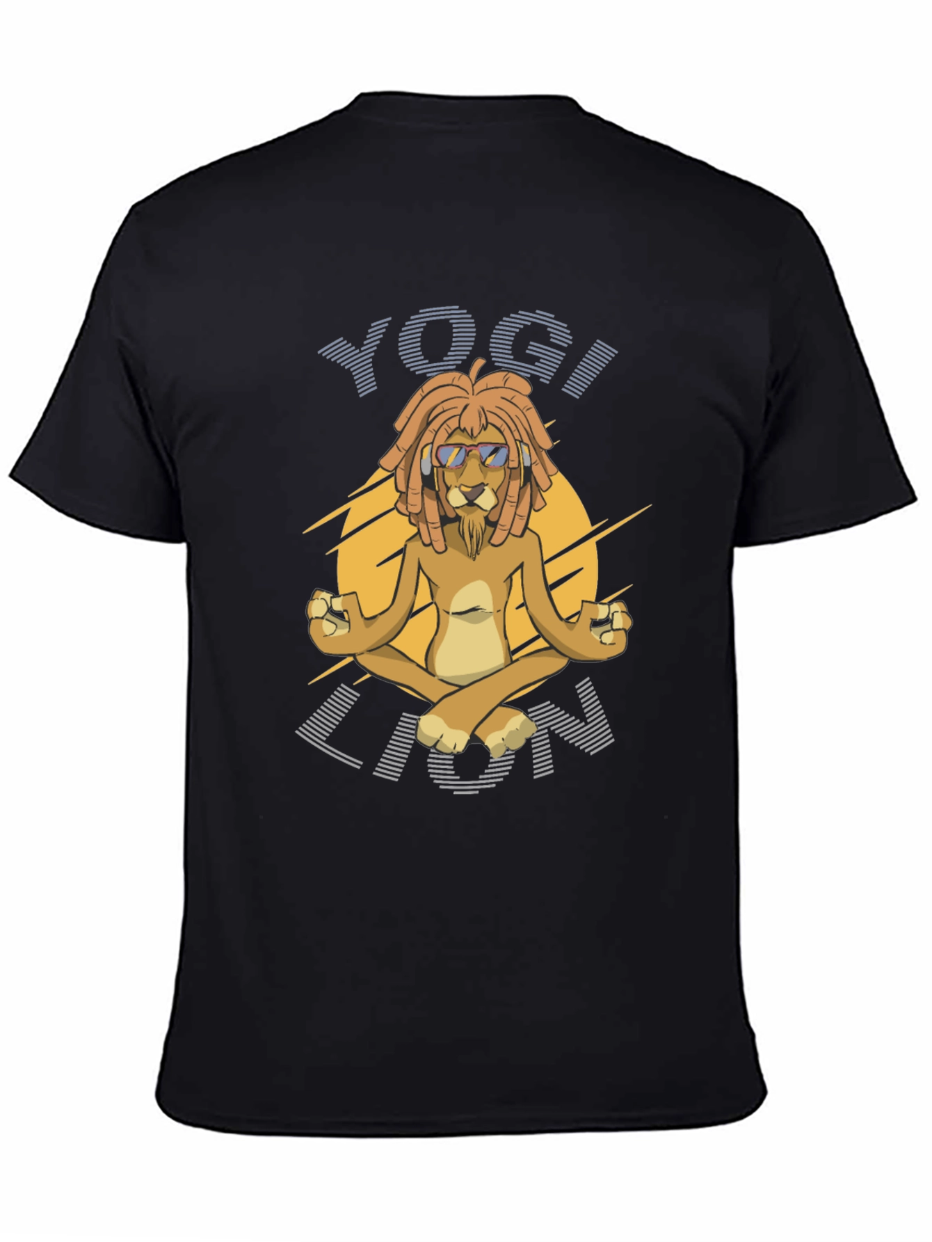 Yogi Lion Graphic T-Shirt - Mens Black Tee