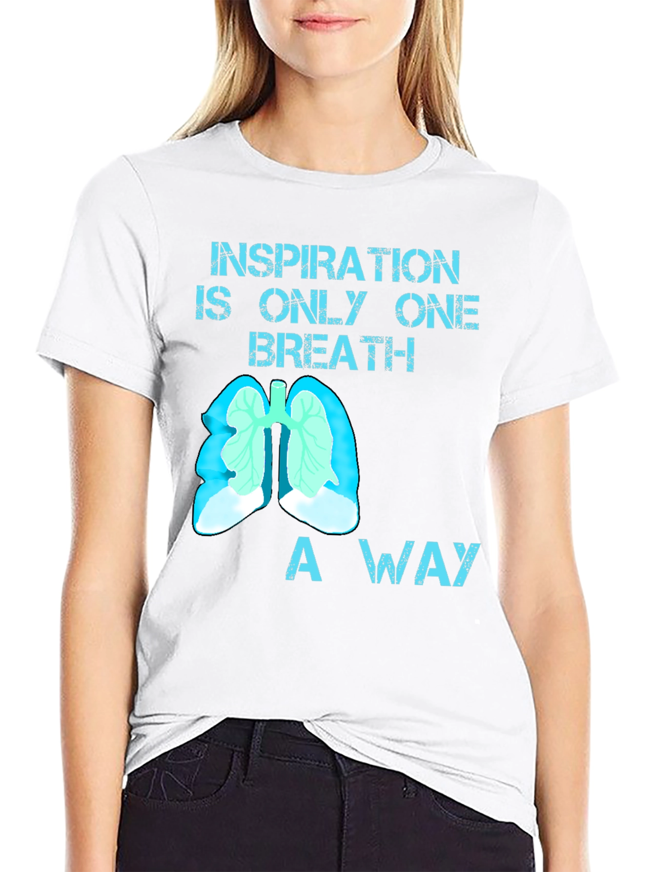 Inspiration Breath Lung Graphic T-Shirt