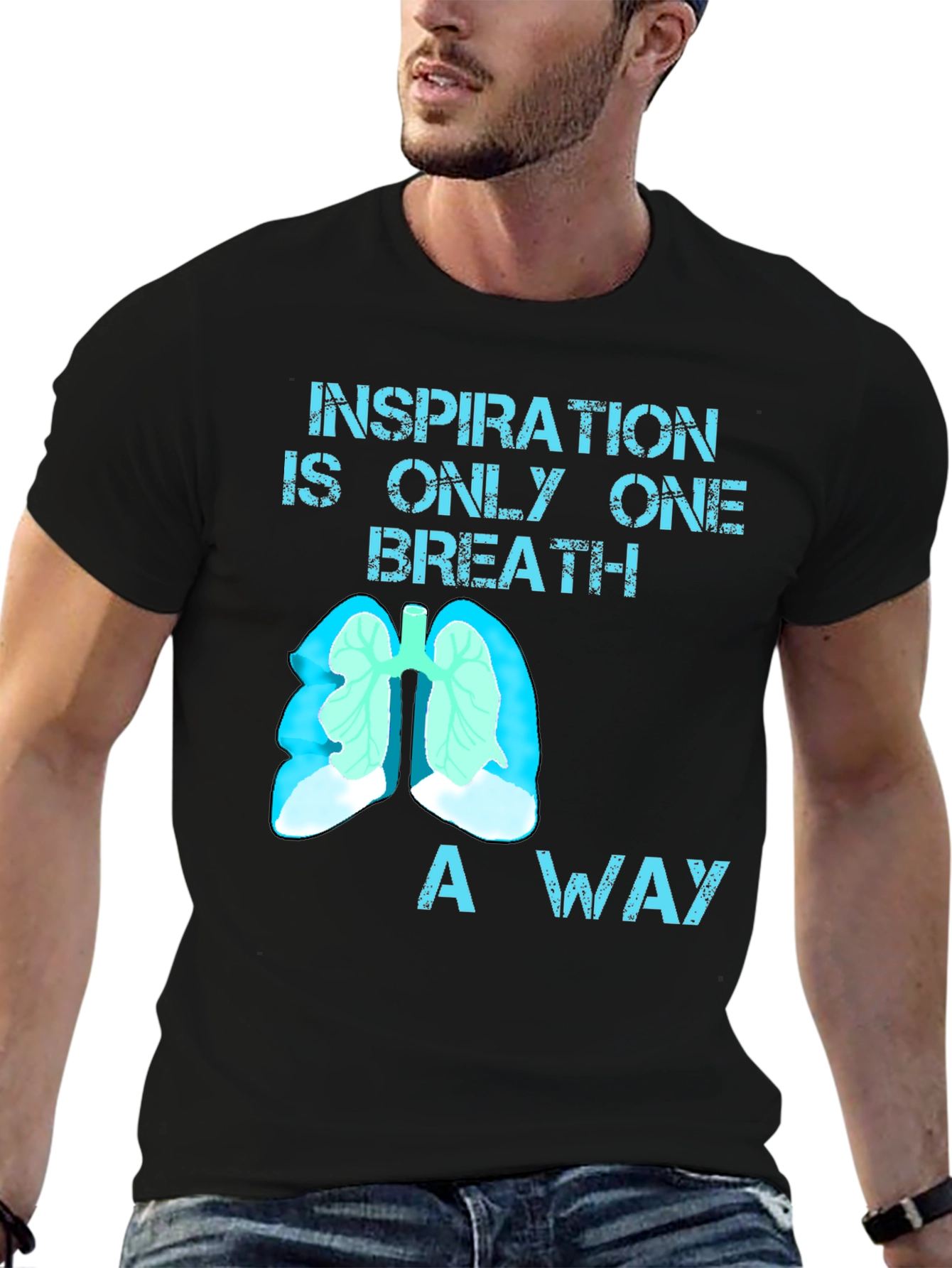 Inspiration Breath Lung Graphic T-Shirt