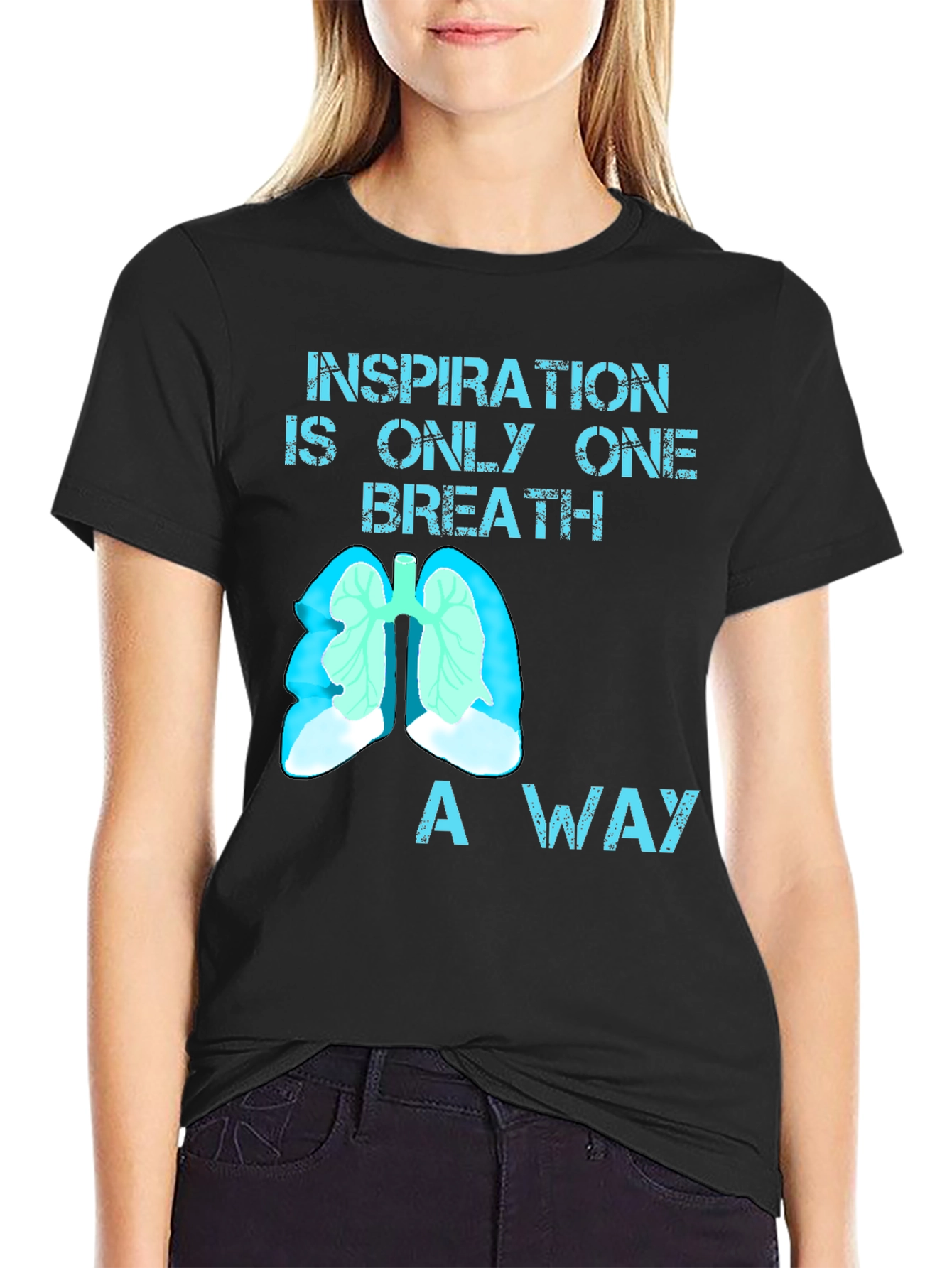 Inspiration Breath Lung Graphic T-Shirt