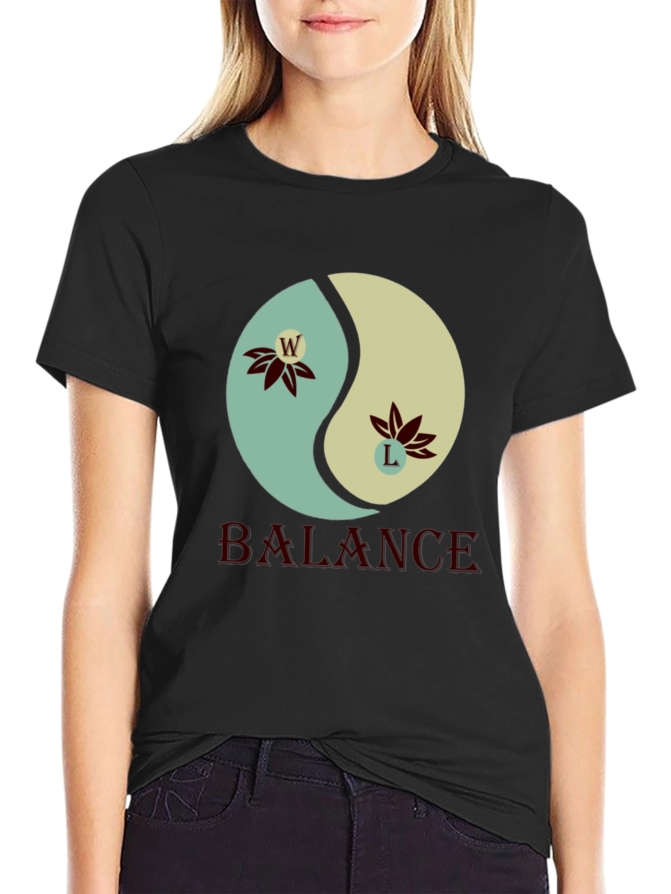 Yin Yang Balance Graphic T-Shirt - Harmony & Style